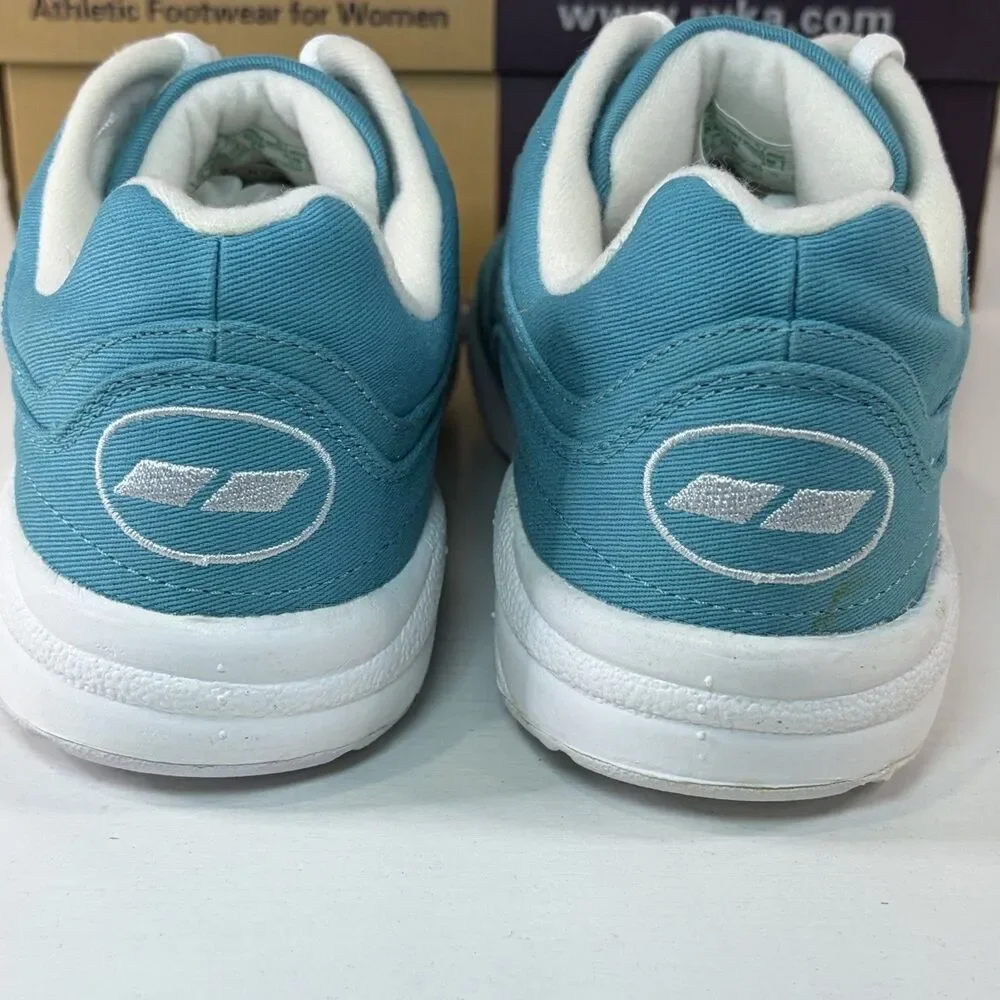 Ryka Catalyst Canvas Blue Women 8W Sneakers Walking Shoes Nitacel NIB Support